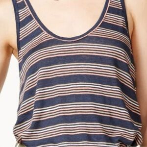 Free People “We The Free” Linen Twist Back Tank Top